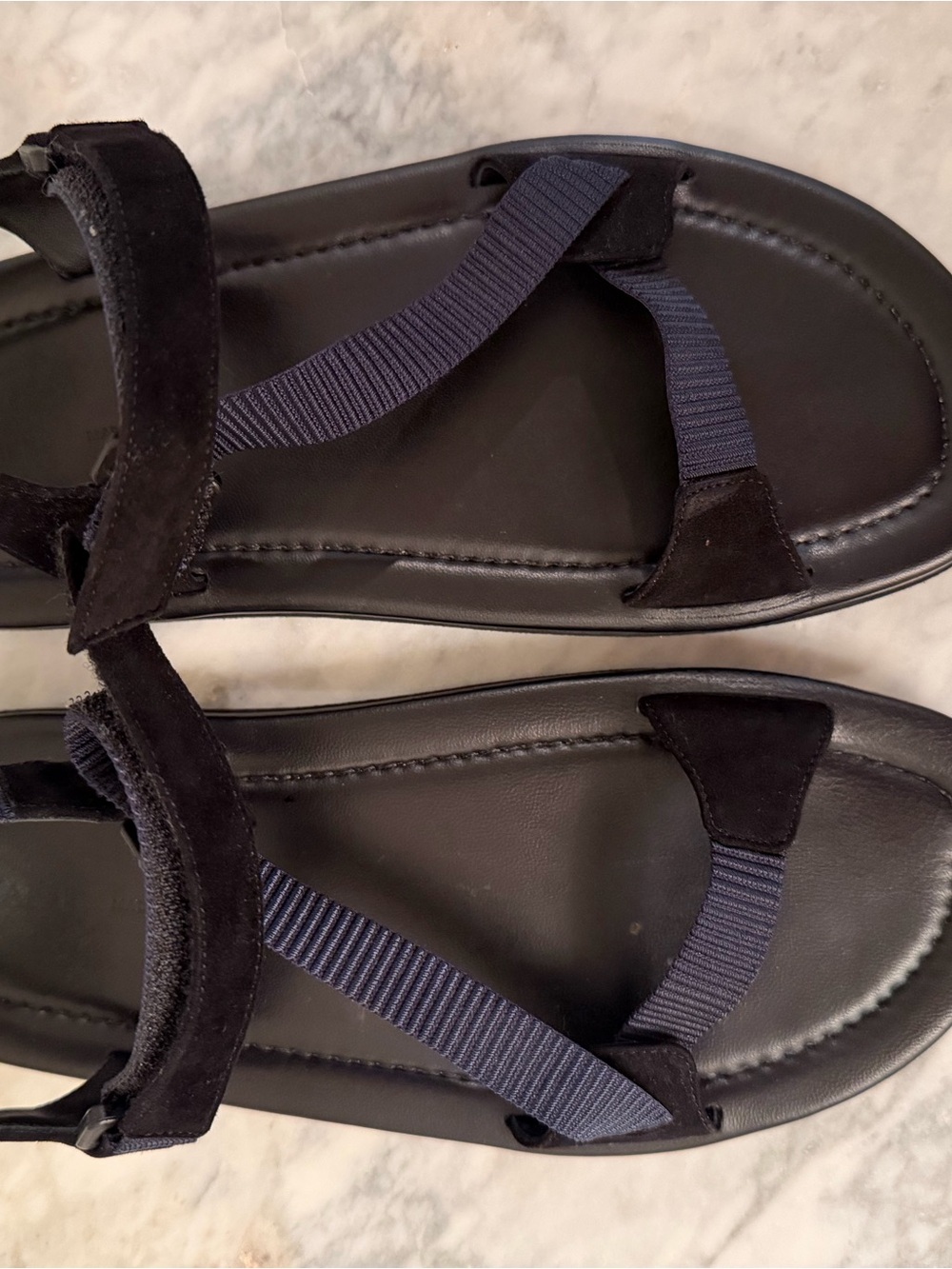 KHAITE Navy and Black Hacker Sandal